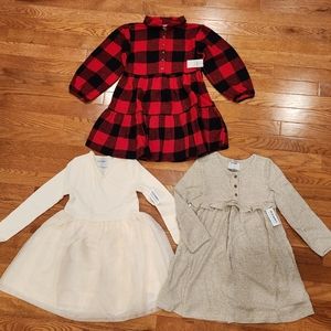 Brand New Old Navy 5T Girls Long Sleeve Dresses